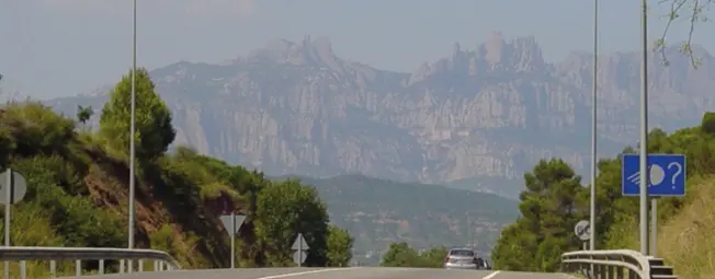La montaña de Montserrat desde el último túnel antes de Terrassa Los cuatro - фото 26