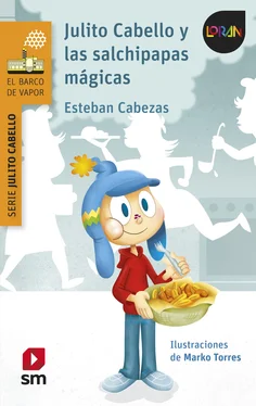 Esteban Cabezas Julito Cabello y las salchipapas mágicas обложка книги