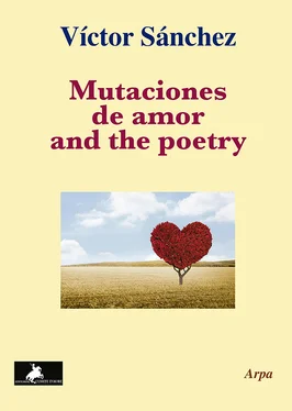 Victor Sánchez Mutaciones de amor and the poetry обложка книги