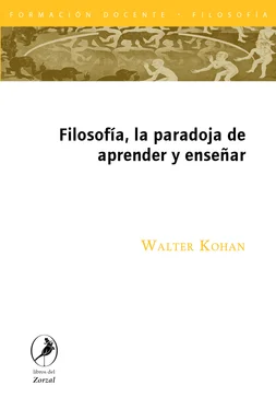 Walter Kohan Filosofía, la paradoja de aprender y enseñar обложка книги