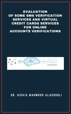 Dr. Hidaia Mahmood Alassouli Evaluation of Some SMS Verification Services and Virtual Credit Cards Services for Online Accounts Verifications обложка книги
