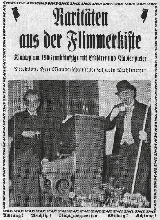 Werbeprospekt RARITÄTEN AUS DER FLIMMERKISTE 1955 Helmut Pape links und - фото 13