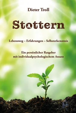 Dieter Troll Stottern - Lebensweg – Erfahrungen – Selbsterkenntnis обложка книги