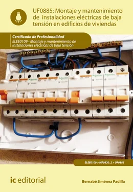 Bernabé Jiménez Padilla Montaje y mantenimiento de instalaciones eléctricas de baja tensión en edificios de viviendas. ELEE0109 обложка книги