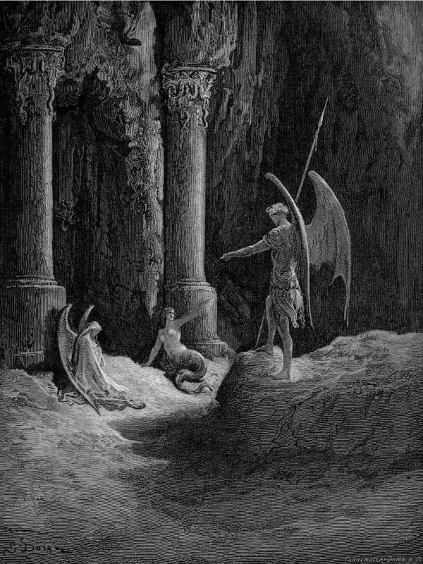 Before the Gates there sat On either side a formidable shape Mean while the - фото 9
