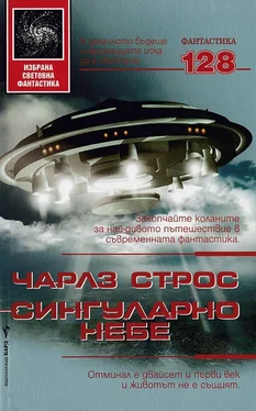 Чарлз Строс Сингуларно небе обложка книги