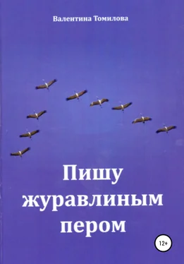 Валентина Томилова Пишу журавлиным пером обложка книги