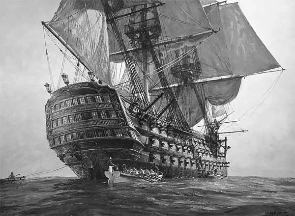 Виктори Победа 1765 год флагман адмирала Нельсона После завершения - фото 2