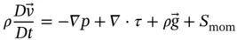 where flow incompressibility is assumed and p denotes pressure τ is the - фото 19