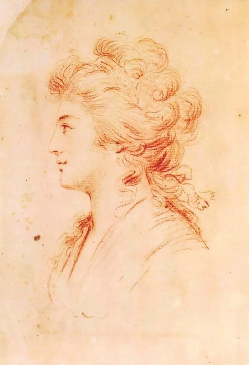Johann Gottfried Schadow Marianne Devidels Rötel auf Papier Mariannes Vater - фото 19