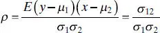 is the correlation coefficientbetween y and x The term σ 12is the - фото 291