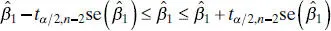 and a 1001 α percent CI on the intercept β 0is 240 These CIs have the - фото 183
