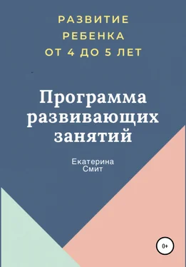 Екатерина Смит Программа развивающих занятий обложка книги