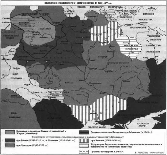Великое Княжество Литовское в XIIIXV вв После присоединения к Великому - фото 2