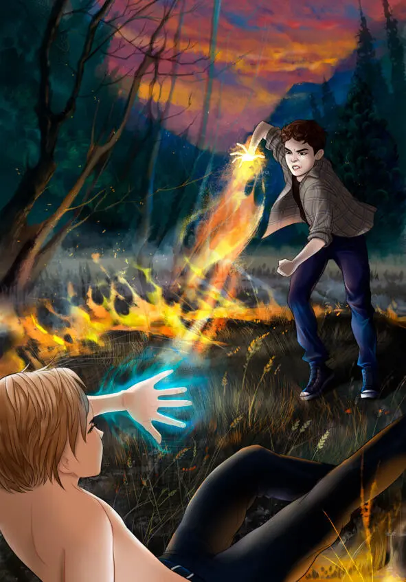 The fight A flash of blue light The flame in the strangers hand burst and - фото 5