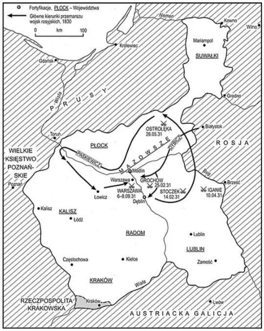 Mapa 8 Królestwo Kongresowe i powstanie listopadowe 18301831 Mimo to trzeba - фото 7