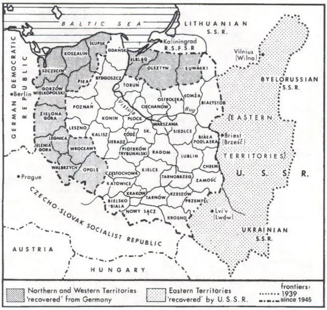 Mapa 22 Polska Rzeczpospolita Ludowa 1975 Konstytucja z roku 1952 przetrwała - фото 8