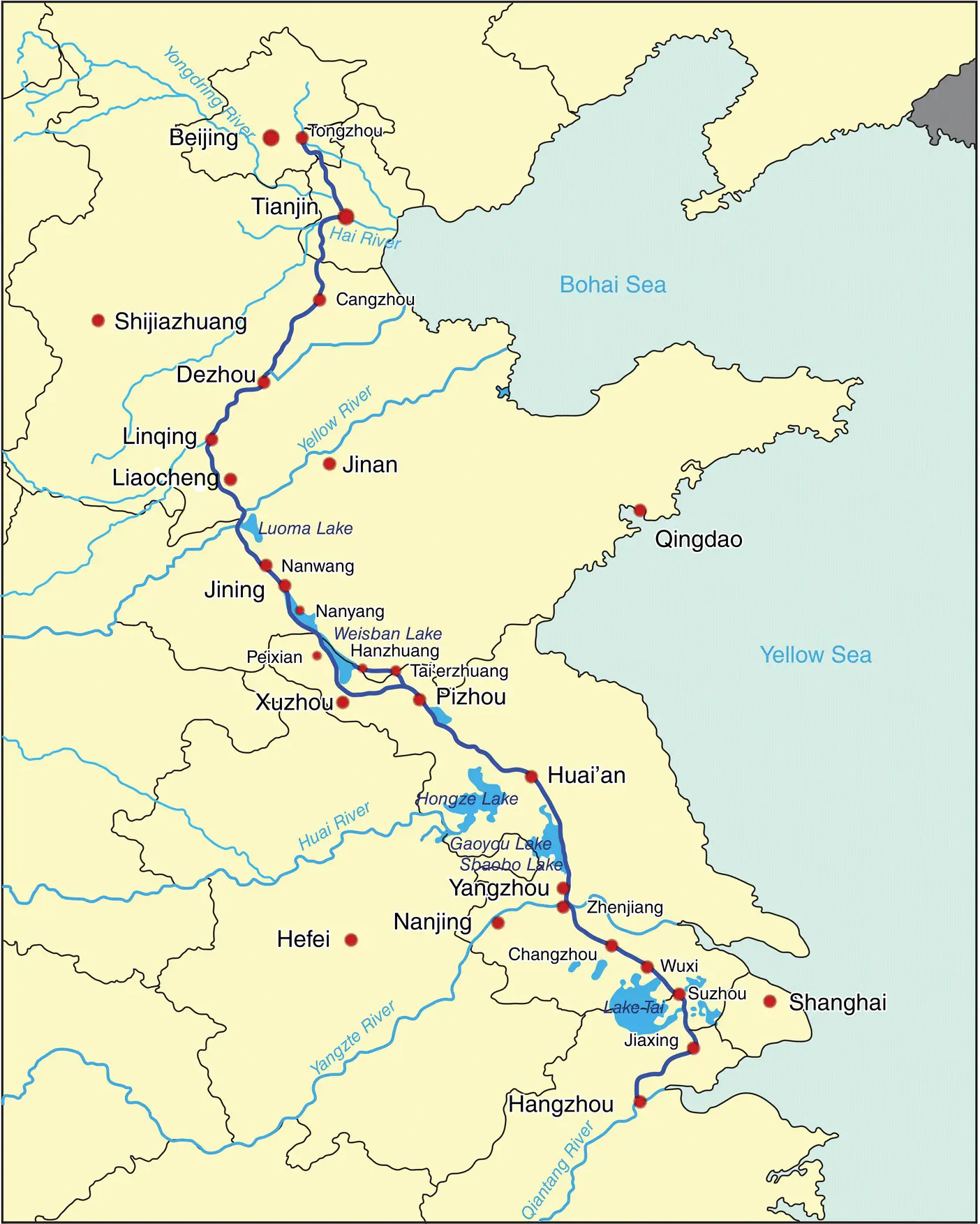 Map of the Grand Canal Sui Yangdi had many other important accomplishments He - фото 10