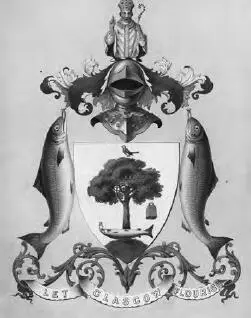 Vogel Baum Fisch und Ring Symbole aus der Legende des hl Mungo 6 - фото 22