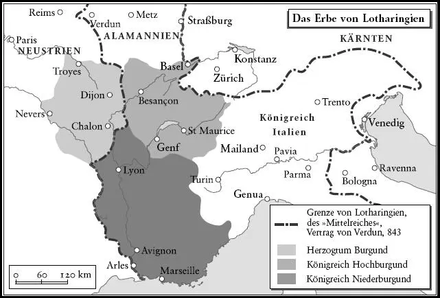 In der karolingischen Geschichte spielte die Zahl drei eine wichtige Rolle - фото 16