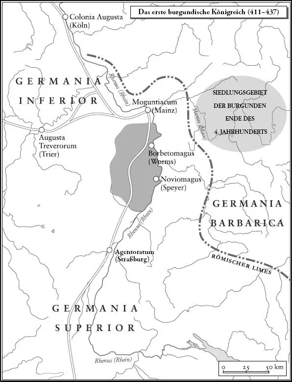 Die Burgunder sprachen eine germanische Sprache die der Sprache der Goten - фото 13