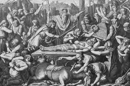 Das Begräbnis des Westgoten Alarich des Herrsciners aller im Jahr 410 im - фото 19