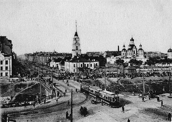 Перекресток Лиговского проспекта и Обводного канала Начало XX века Город между - фото 1