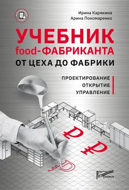 Арина Пономаренко Учебник Food-фабриканта. От цеха до фабрики. Проектирование, открытие, управление обложка книги