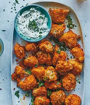 Цветная капуста Баффало Мезе Уютные вкусы хумуса фалафеля и оливок в - фото 55