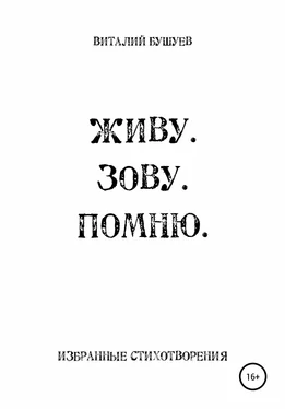 Виталий Бушуев Живу. Зову. Помню обложка книги
