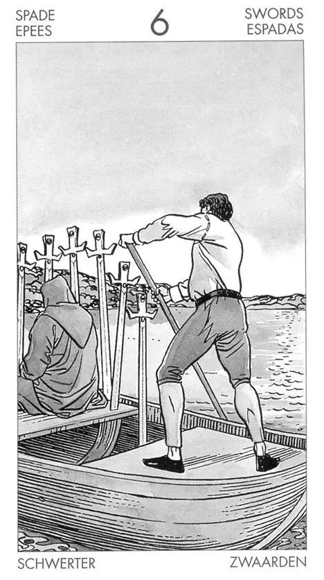 Шестерка Мечей и Звезда Универсальная колода Таро The Universal Tarot - фото 6