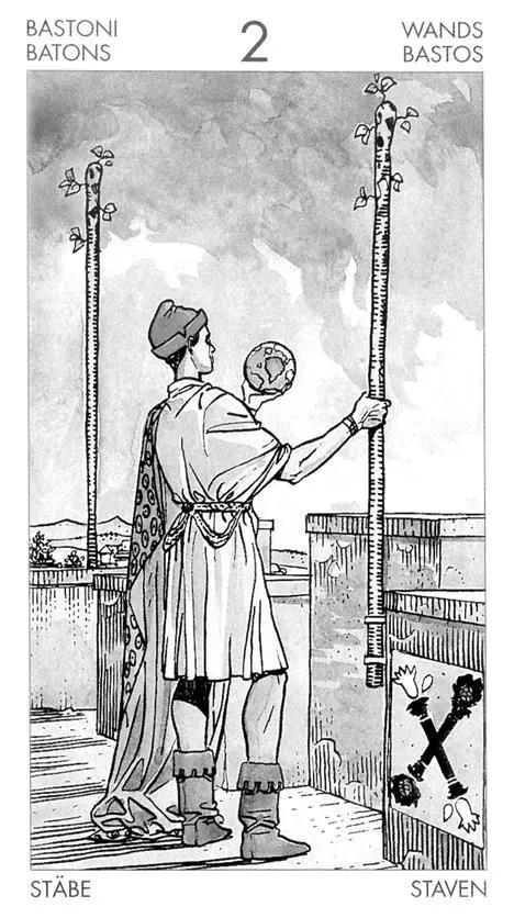 Двойка Жезлов Универсальное Таро The Universal Tarot Двойка Жезлов может - фото 12