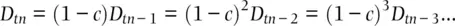 We can predict the amount of gametic disequilibrium over time by using the - фото 99