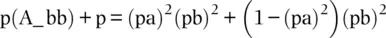 Expanding the second term gives The other allele frequencies can be obtained - фото 118