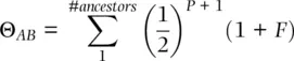 where P is the number of ancestordescendant paths connecting A and B and F is - фото 88