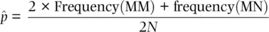 26 Since we can estimate the frequency of the N allel - фото 30