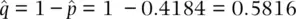 Using these allele frequencies allows calculation of the HardyWeinberg - фото 33