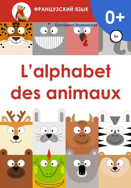 Екатерина Волконская L'alphabet des animaux обложка книги