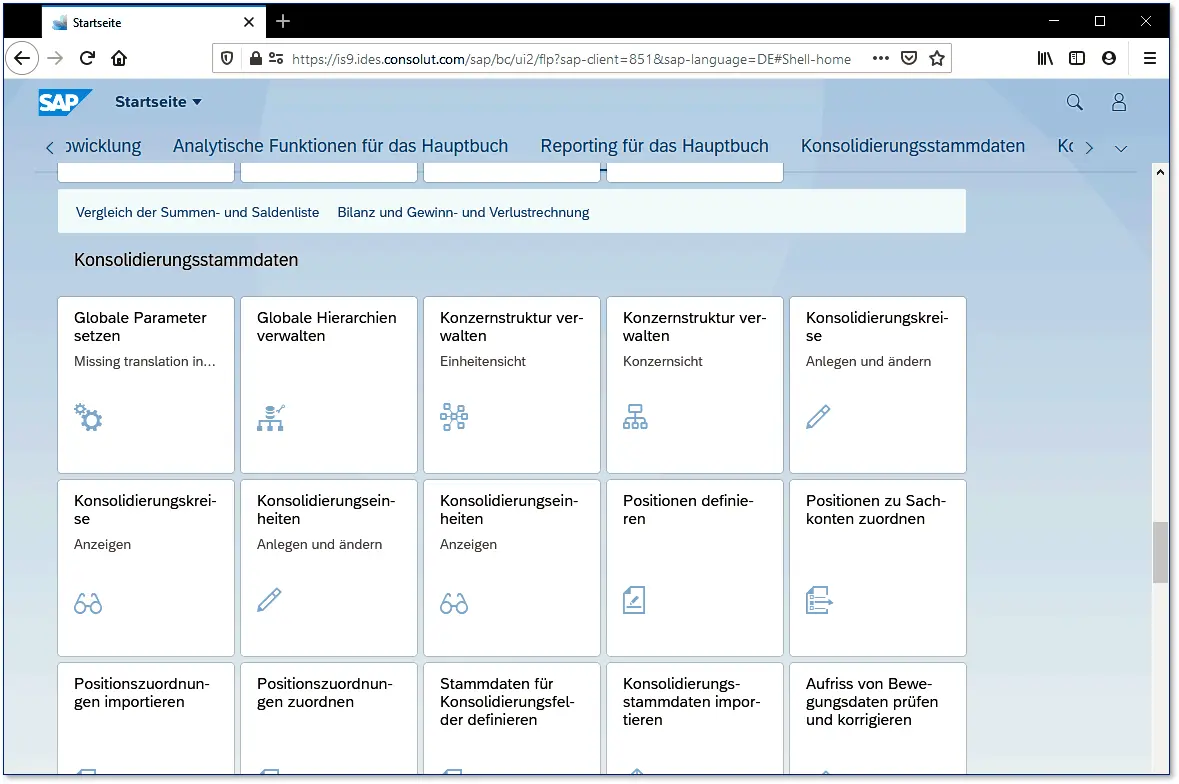 Abbildung 23 Fiori Launchpad für das Group Reporting Die SAP liefert für das - фото 7
