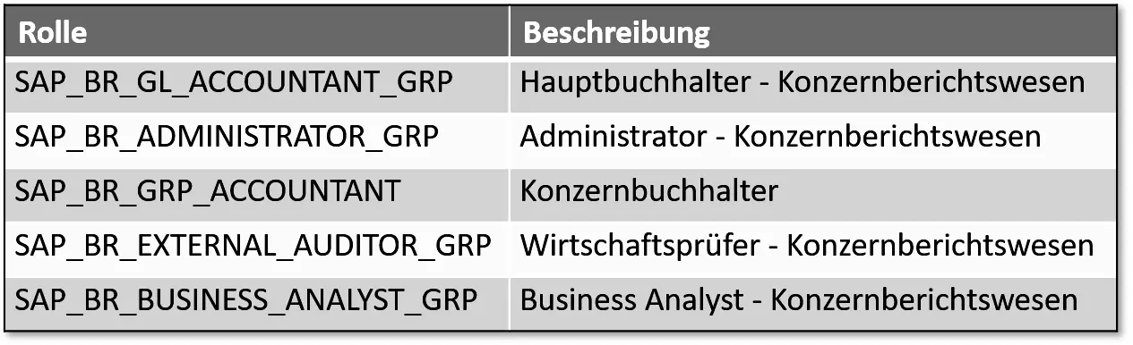 Abbildung 24 Referenzrollen für das Group Reporting Diesen Rollen sind elf - фото 8