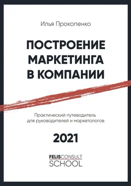 Илья Прокопенко Построение маркетинга в компании. Практический путеводитель для руководителей и маркетологов обложка книги