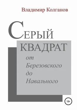 Владимир Колганов Серый квадрат: от Березовского до Навального обложка книги