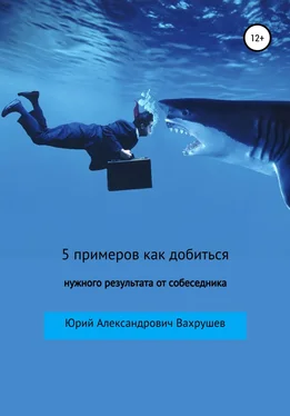 Юрий Вахрушев 5 примеров как добиться нужного результата от собеседника обложка книги