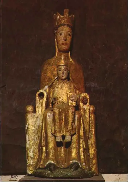 Черная Мадонна крестовых походов XII в Церковь Св Сабиниана СенСавен - фото 16