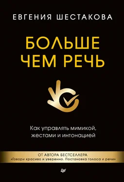 Евгения Шестакова Больше чем речь. Как управлять мимикой, жестами и интонацией обложка книги