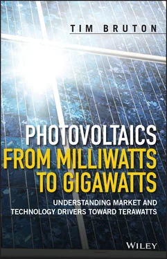 Tim Bruton Photovoltaics from Milliwatts to Gigawatts обложка книги