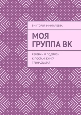 Виктория Мингалеева Моя группа ВК. Речёвки и подписи к постам. Книга тринадцатая обложка книги