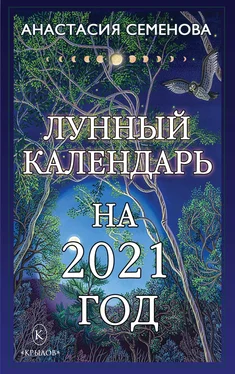 Анастасия Семенова Лунный календарь на 2021 год обложка книги