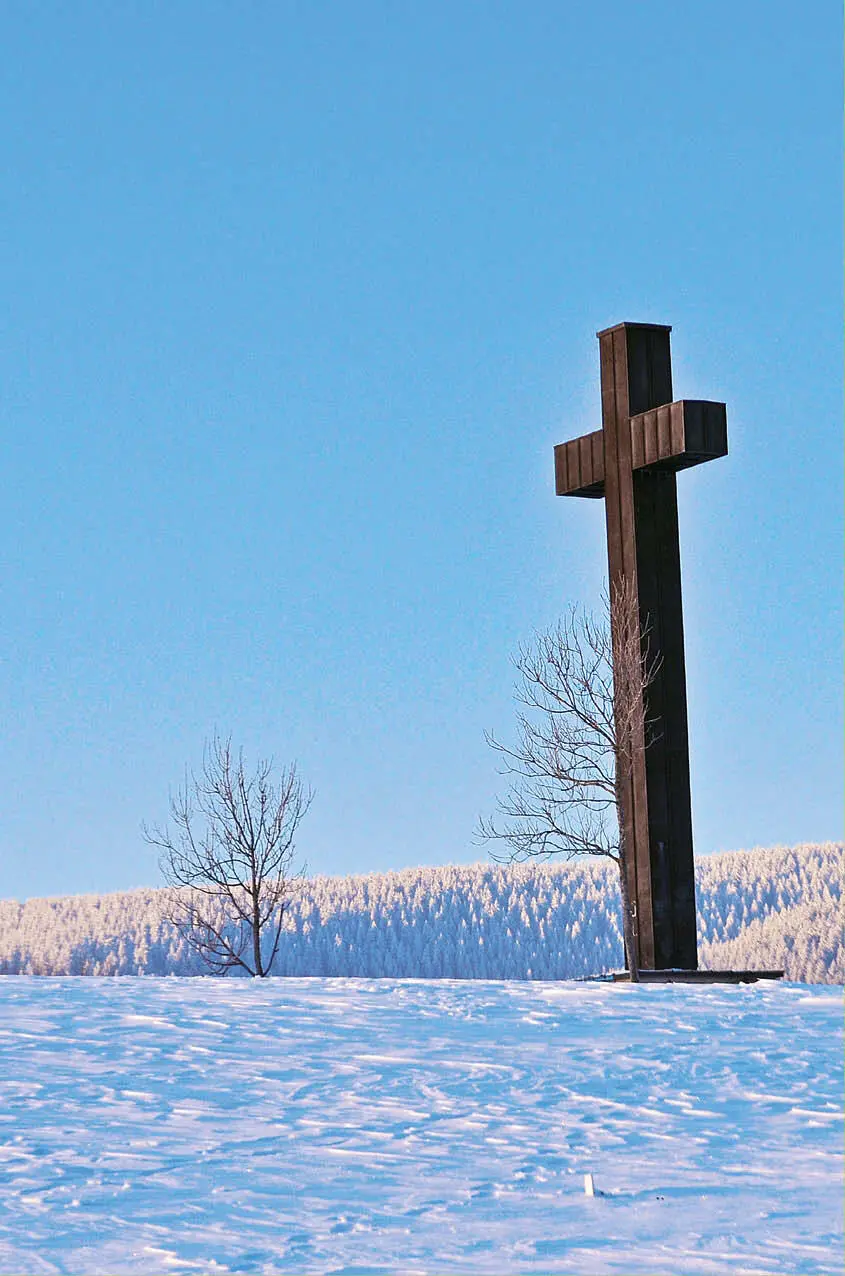 4 Fullbergkreuz auf einer Anhöhe direkt neben der Jugendherberge Rudenberg 6 - фото 9