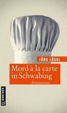 Jörg Lösel Mord à la carte in Schwabing обложка книги